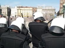 police in a riot