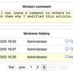 FLEXIcontent: enhanced version control for Joomla!