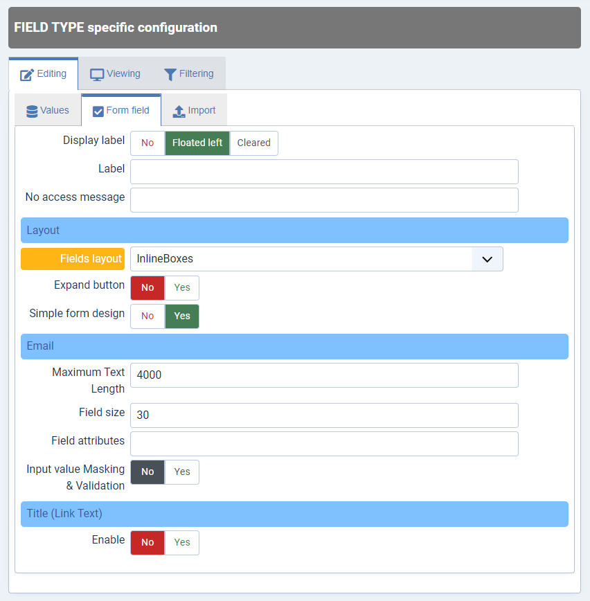 form option