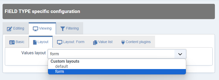 form layout